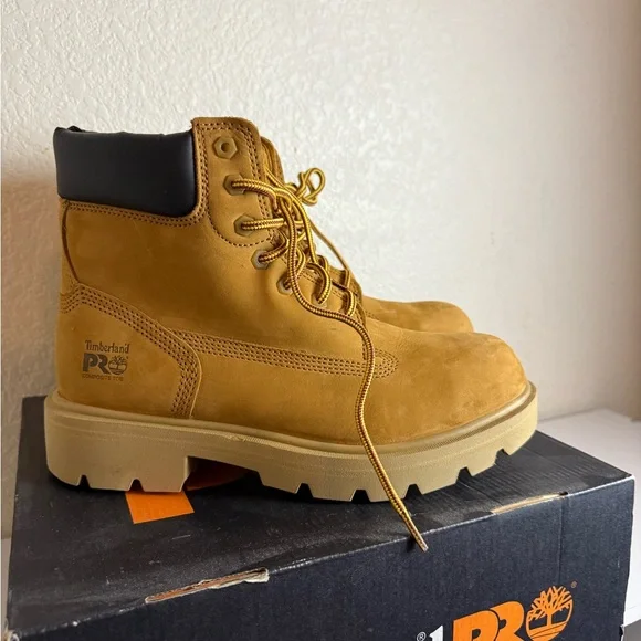 Timberland PRO Men's Tan Work Boots - Picture 3 of 7